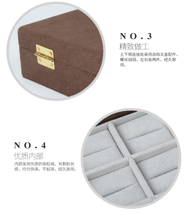 皮革首飾展示盒細節(jié)